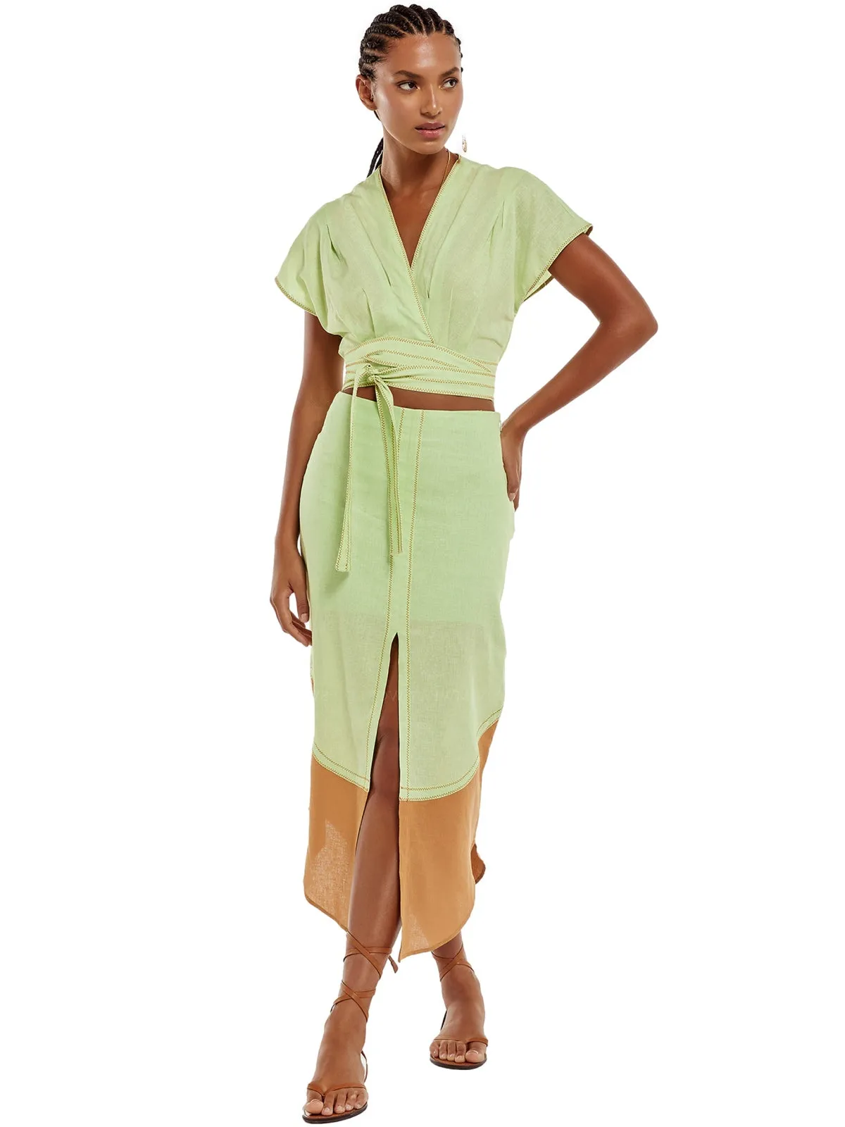 Vera Blouse-Vicky Long Skirt ::RET