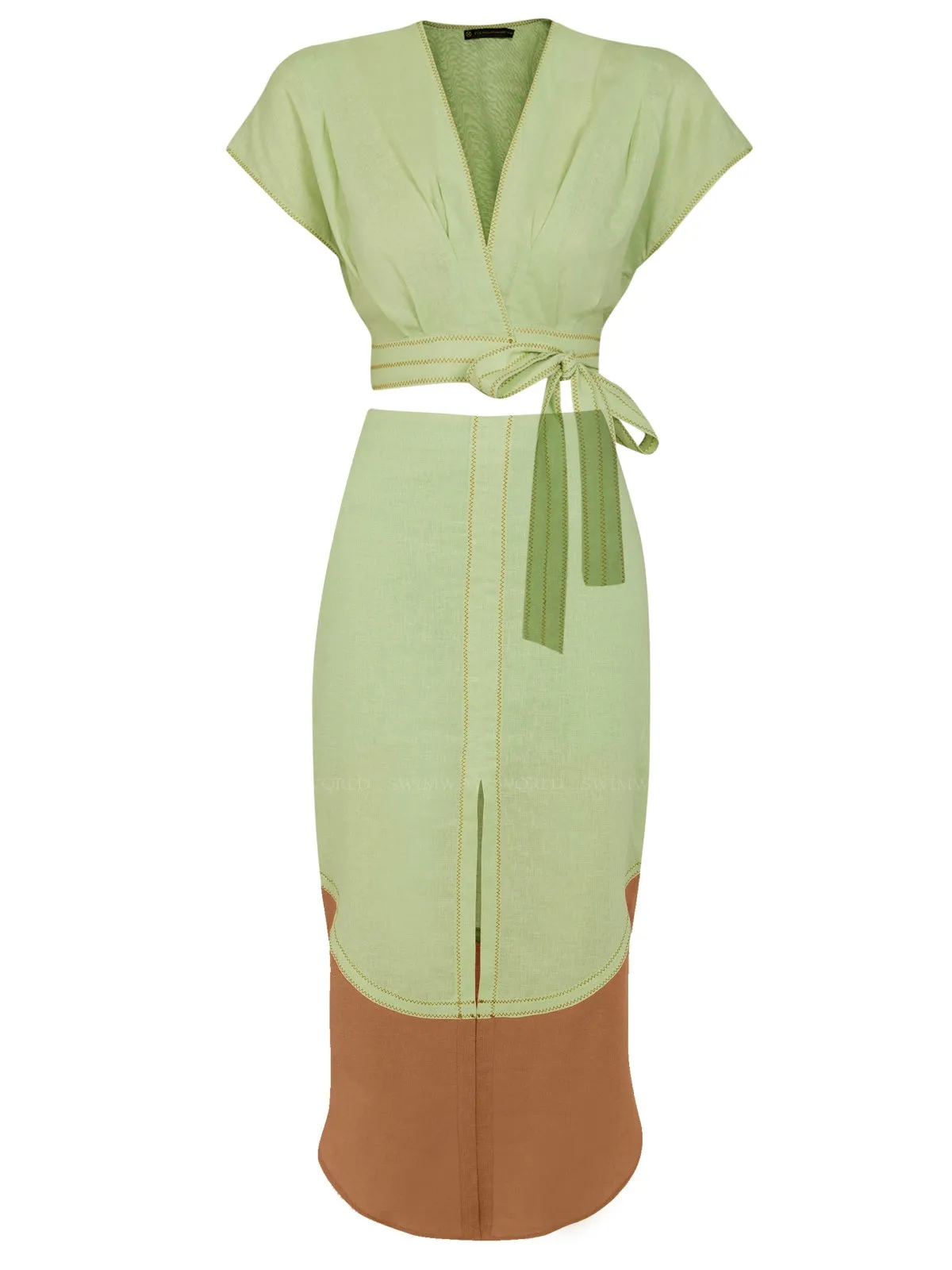 Vera Blouse-Vicky Long Skirt ::RET
