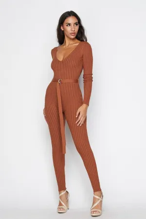 Veronica Deep V Neck Jumpsuit