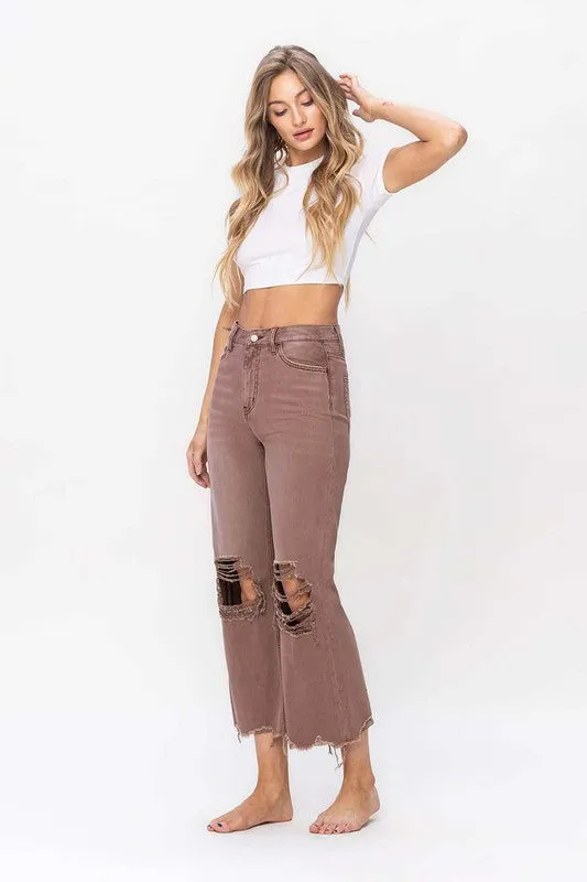 Vervet 90'S Vintage Crop Flare Jean