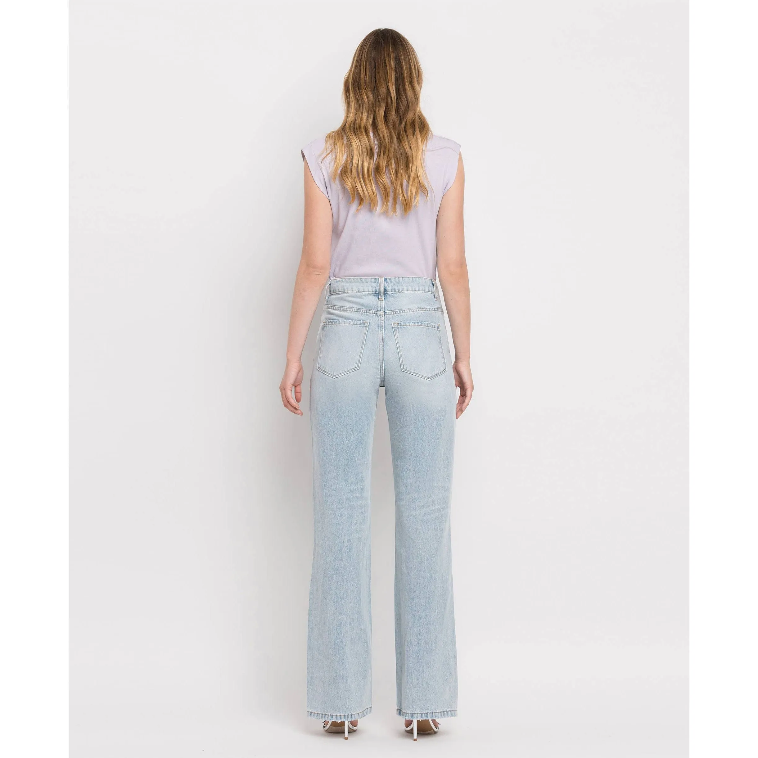 Vervet 90's Vintage Super High Rise Flare Jeans