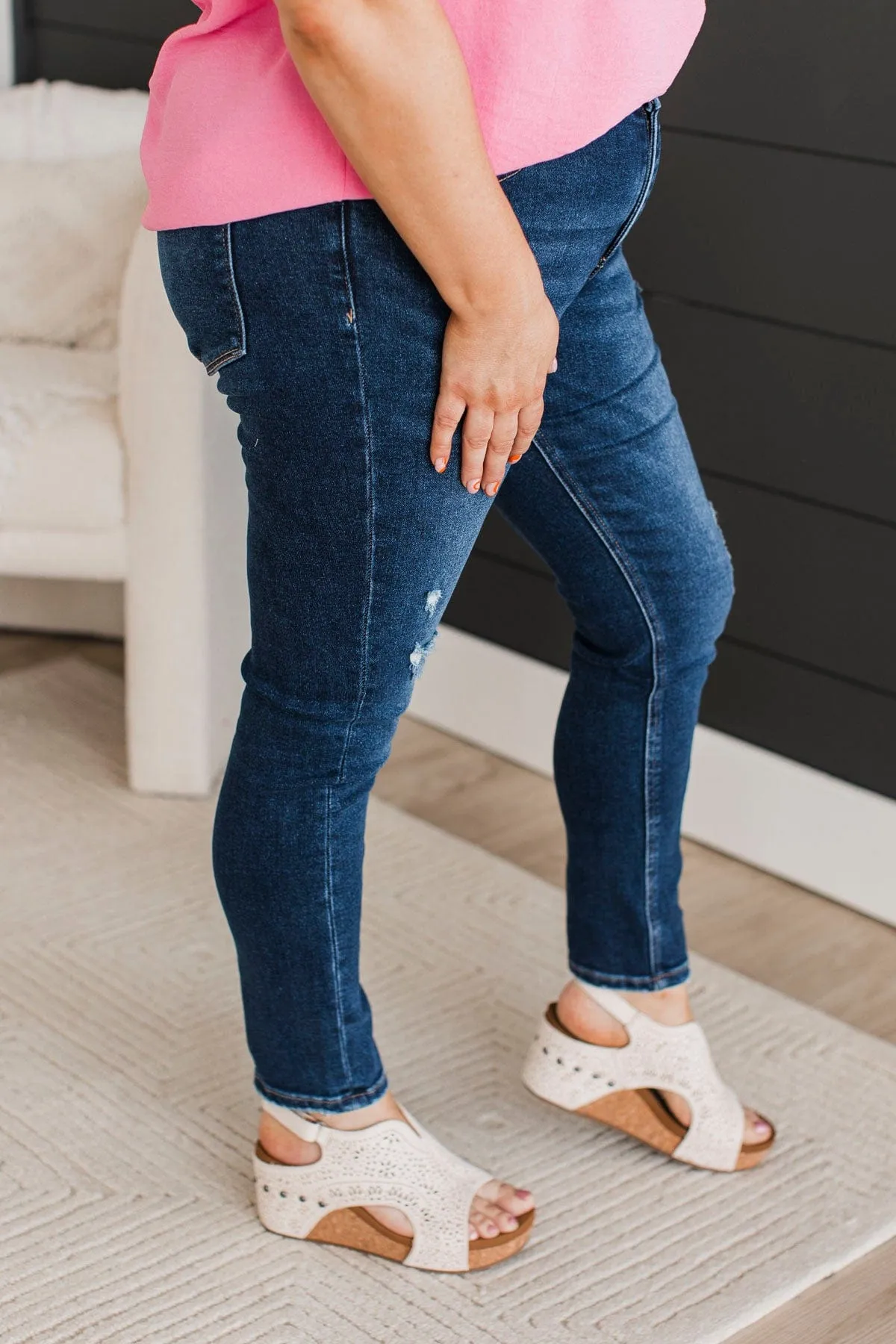 Vervet Mid-Rise Skinny Jeans- Stevie Wash