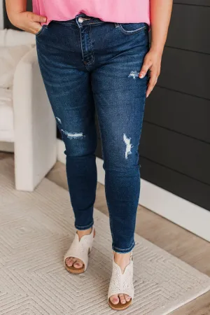 Vervet Mid-Rise Skinny Jeans- Stevie Wash