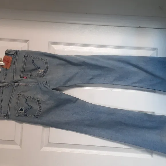 VINTAGE LEVI’S Special Edition Denim distressed Jeans Pants Flared hem Waist 16