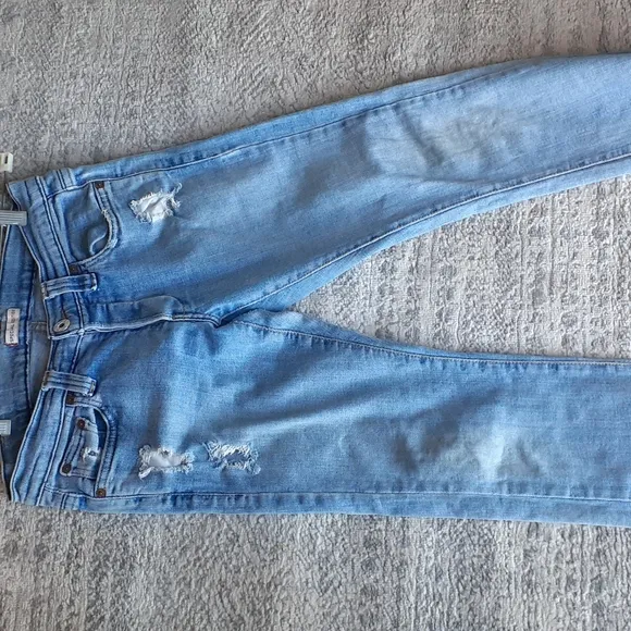 VINTAGE LEVI’S Special Edition Denim distressed Jeans Pants Flared hem Waist 16