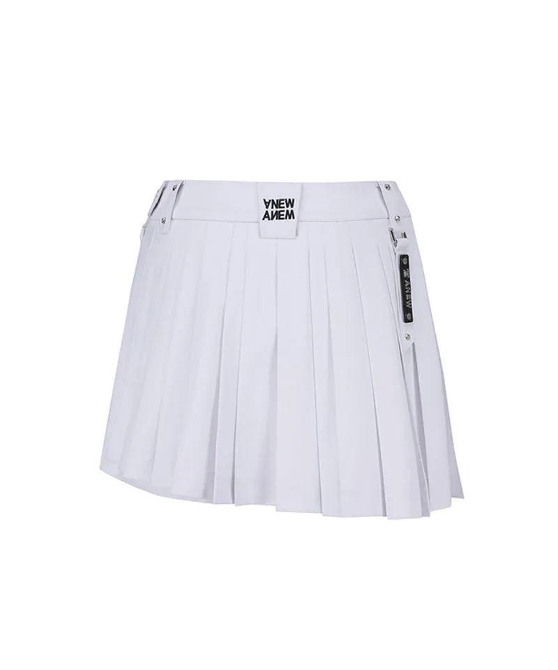 W Lap Pleats HP - White
