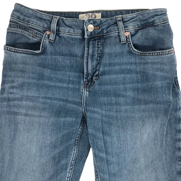 We The Free Carmen Vintage Medium Wash Distressed Flare Jeans 29