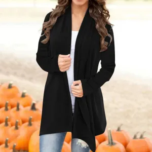 Women Fashion Cardigan Knitwear Lightweight Long Sleeve Kimono Front Open Loose Casual Top Winter Sweater For Women Plus Size