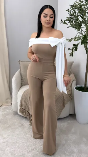 YARA MOCHA JUMPSUIT