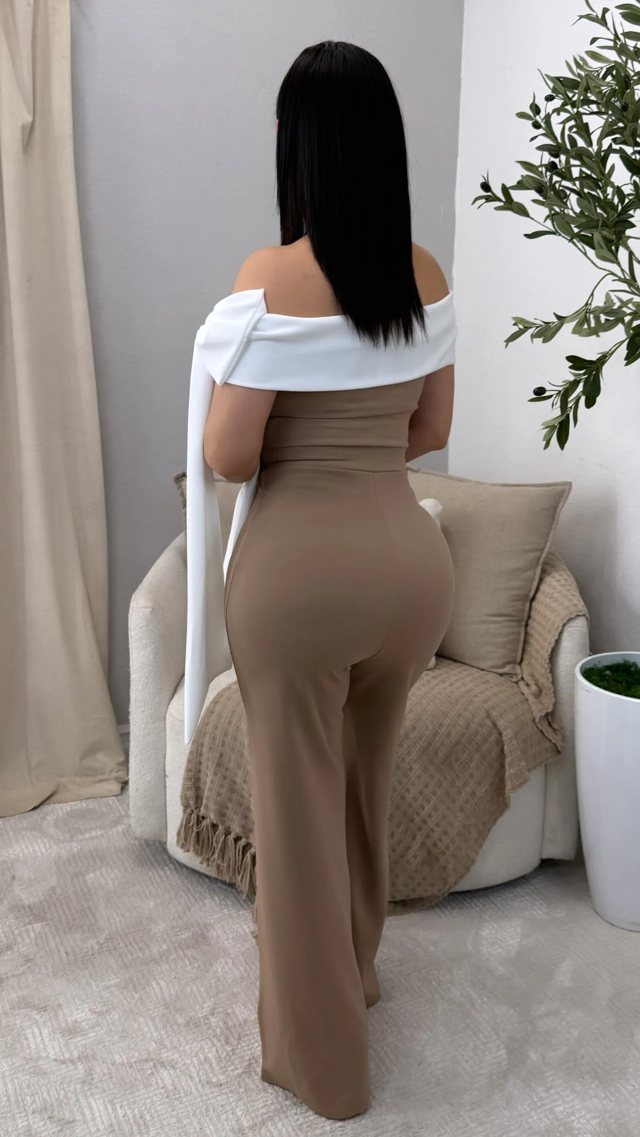YARA MOCHA JUMPSUIT
