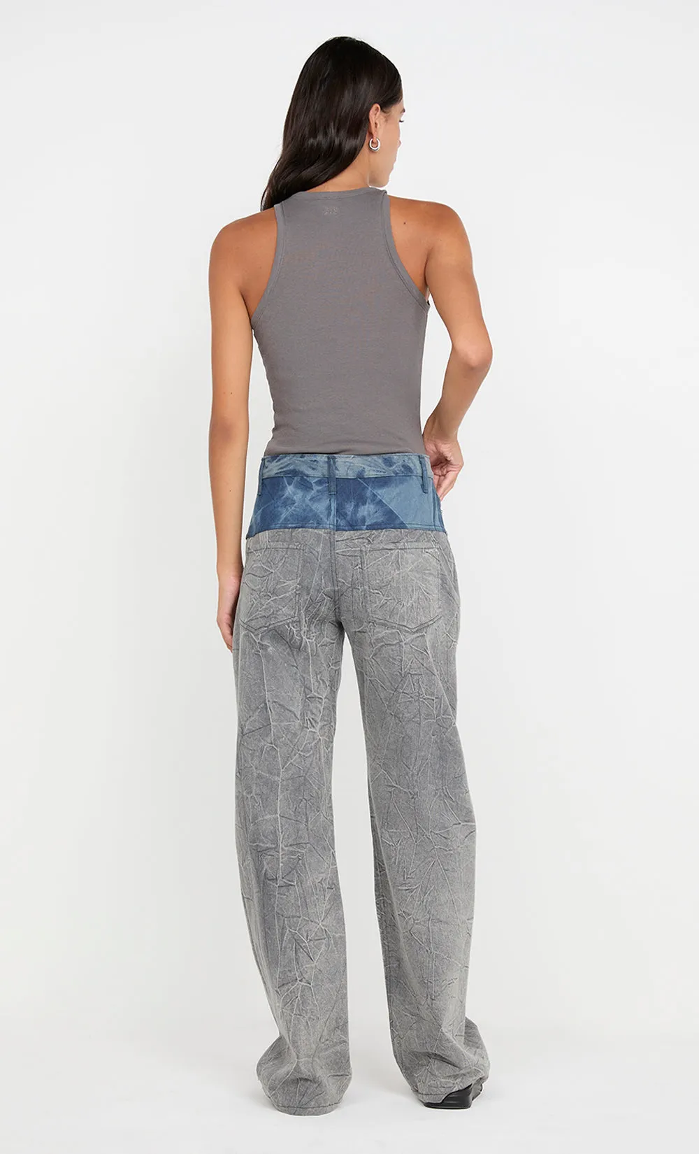 ZAVIER CONTRAST JEAN - STONEWASH/ DIS INDIGO