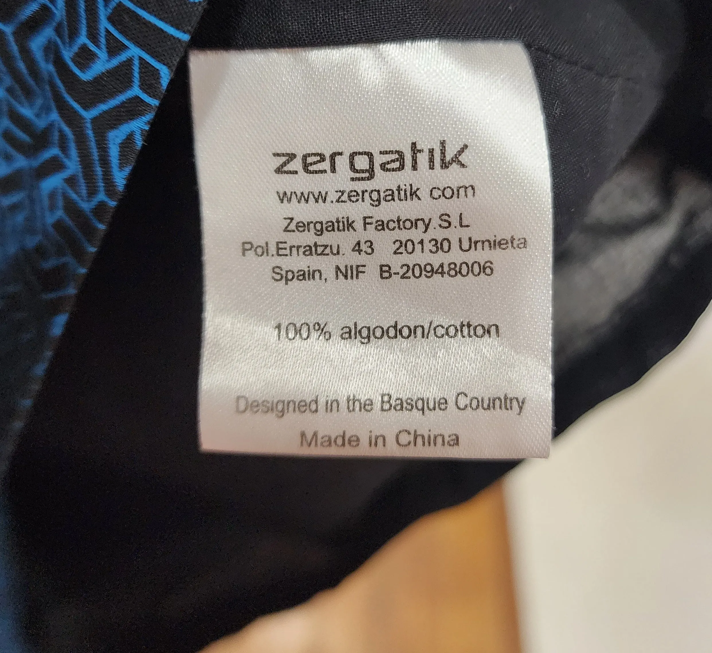 Zergatik black blue dress size 14