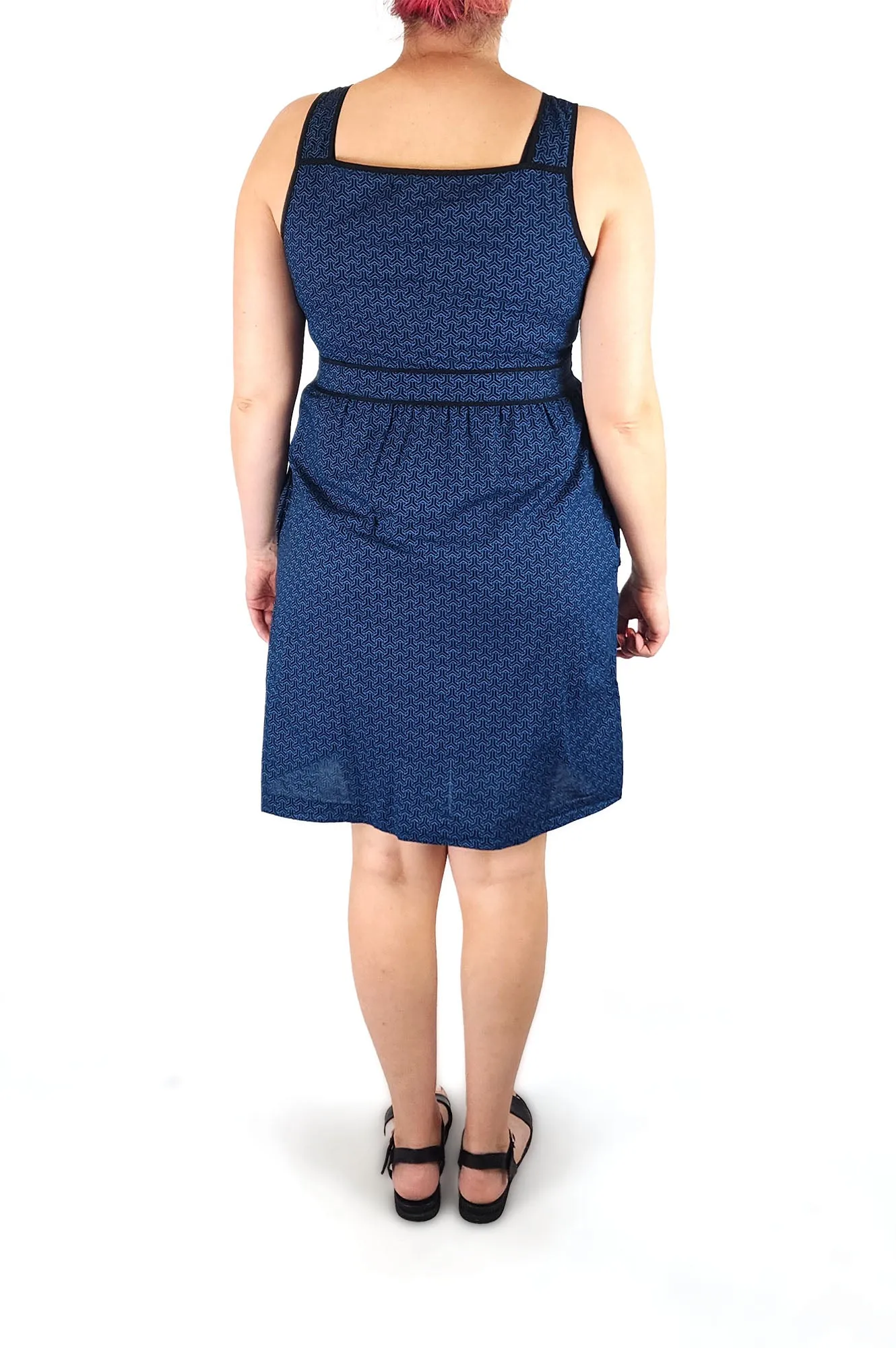 Zergatik black blue dress size 14